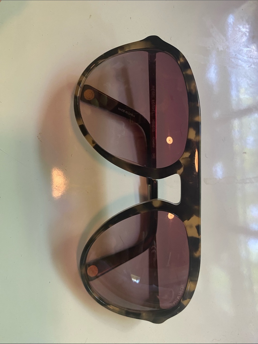 Henri bendel Tortoise Shell Sunglasses with Brown Lenses